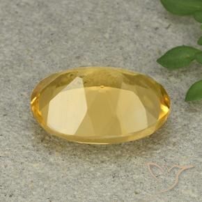 9,17 ctw natürlicher gold-orange Citrin, Oval, VVS-VS