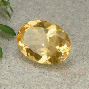 9,17 ctw natürlicher Mittelhelles Gold Citrin, Oval, VVS-VS