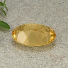 9,17 ctw natürlicher Mittelhelles Gold Citrin, Oval, VVS-VS