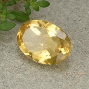 9,17 ctw natürlicher gold-orange Citrin, Oval, VVS-VS