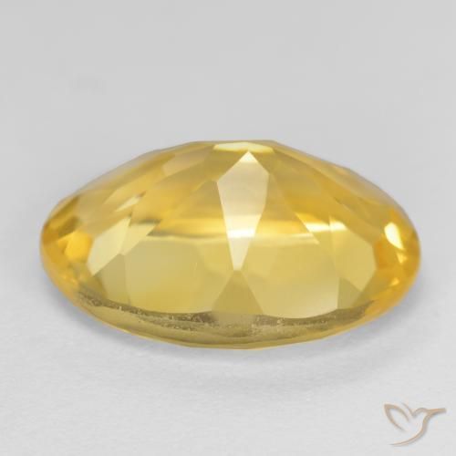9,17 ctw natürlicher Golden Citrin, Oval, VVS-VS