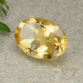 9,17 ctw natürlicher gold-orange Citrin, Oval, VVS-VS