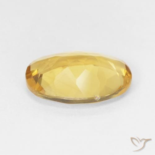 9,17 ctw natürlicher Golden Citrin, Oval, VVS-VS