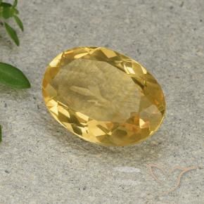 9,17 ctw natürlicher gold-orange Citrin, Oval, VVS-VS