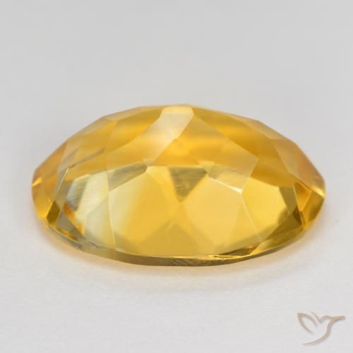 9,17 ctw natürlicher Mittelgold Citrin, Oval, VVS-VS