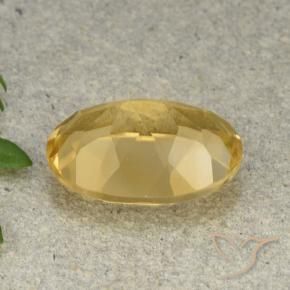 9,17 ctw natürlicher hellgolden Citrin, Oval, VVS-VS