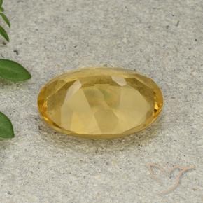 9,17 ctw natürlicher gold-orange Citrin, Oval, VVS-VS