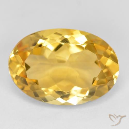 5.30ct Natürlicher gold-orange Citrin, Oval, VVS