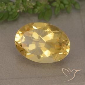 9,17 ctw natürlicher Tiefes Gold Citrin, Oval, VVS-VS