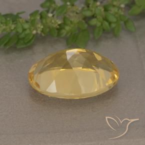 9,17 ctw natürlicher Tiefes Gold Citrin, Oval, VVS-VS