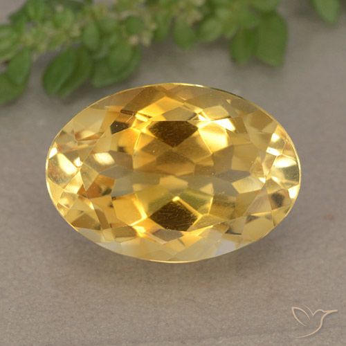 5.65ct Natürlicher gold-orange Citrin, Oval, VVS