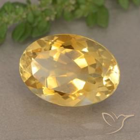 9,17 ctw natürlicher gold-orange Citrin, Oval, VVS
