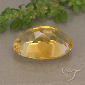 9,17 ctw natürlicher gold-orange Citrin, Oval, VVS