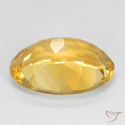 9,17 ctw natürlicher Mittelgold Citrin, Oval, VVS