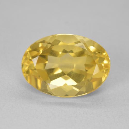 6.51ct Natürlicher Mittelgold Citrin, Oval, VVS