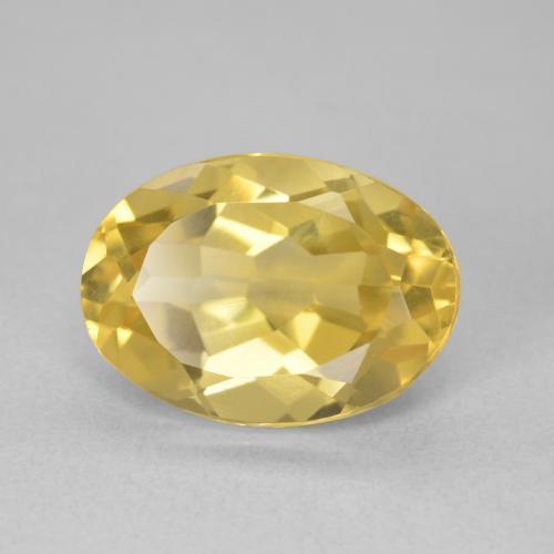 9,17 ctw natürlicher Mittelgold Citrin, Oval, VVS