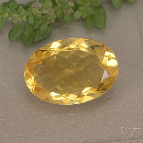 4.72ct Natürlicher Golden Citrin, Oval, VVS