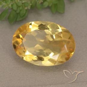 9,17 ctw natürlicher gold-orange Citrin, Oval, VVS