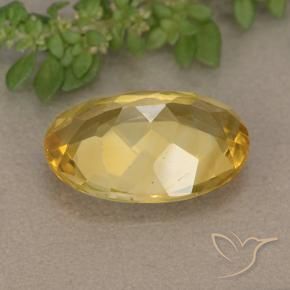 9,17 ctw natürlicher gold-orange Citrin, Oval, VVS