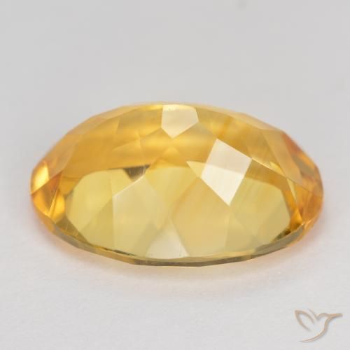 9,17 ctw natürlicher Tiefes Goldorange Citrin, Oval, VVS