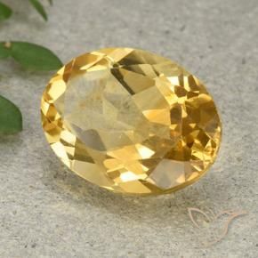 9,17 ctw natürlicher Mittelgold Citrin, Oval, VVS-VS