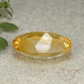 9,17 ctw natürlicher gold-orange Citrin, Oval, VVS-VS