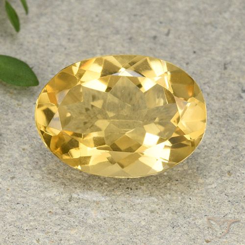 4.68ct Natürlicher gold-orange Citrin, Oval, VVS-VS