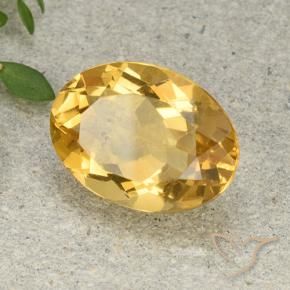 9,17 ctw natürlicher Mittelhelles Gold Citrin, Oval, VVS-VS
