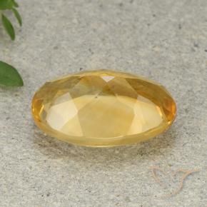 9,17 ctw natürlicher Mittelgold Citrin, Oval, VVS-VS