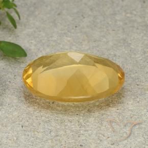 9,17 ctw natürlicher Mittel-Dunkelgold Citrin, Oval, VVS-VS