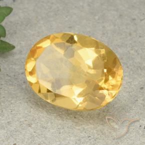 9,17 ctw natürlicher Helles Gold Citrin, Oval, VVS-VS