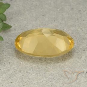 9,17 ctw natürlicher Golden Citrin, Oval, VVS-VS