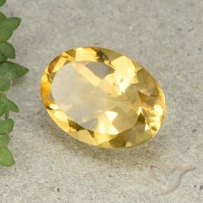 9,17 ctw natürlicher gold-orange Citrin, Oval, VVS-VS