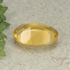 9,17 ctw natürlicher gold-orange Citrin, Oval, VVS-VS