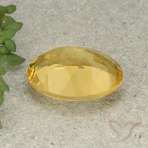 9,17 ctw natürlicher Mittelgold Citrin, Oval, VVS-VS