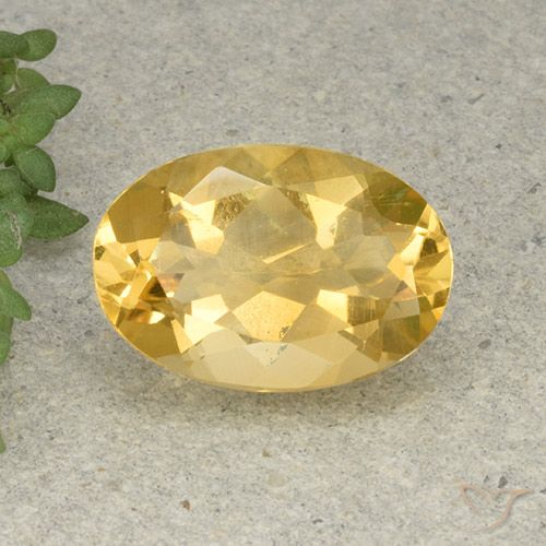 5.08ct Natürlicher gold-orange Citrin, Oval, VVS-VS
