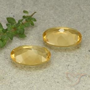8.76 ct natürliche Mittelhelles Gold Citrin-Edelsteine, Oval, VVS-VS