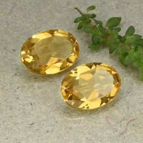 8.97 ct natürliche gold-orange Citrin-Edelsteine, Oval, VVS-VS