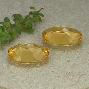 8.97 ct natürliche gold-orange Citrin-Edelsteine, Oval, VVS-VS