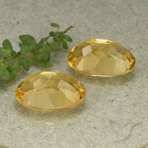 11.28 ct natürliche gold-orange Citrin-Edelsteine, Oval, VVS-VS