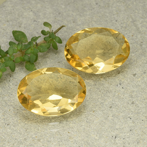 8,06 ct natürliche goldener Citrin-Edelsteine, Oval Schliff, VVS-VS