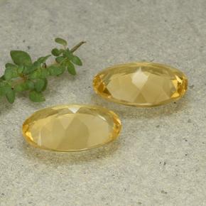 8,06 ct natürliche goldener Citrin-Edelsteine, Oval Schliff, VVS-VS