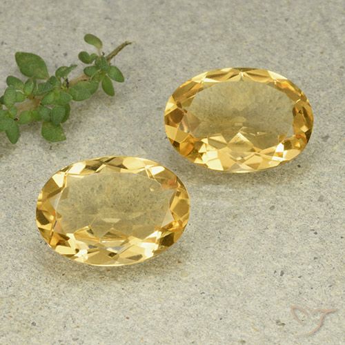 8.98ctw Natürlicher Mittelgold Citrin, Oval, VVS-VS