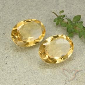 8.98 ct natürliche Mittelgold Citrin-Edelsteine, Oval, VVS-VS