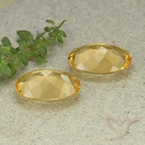 8.98 ct natürliche Mittelgold Citrin-Edelsteine, Oval, VVS-VS