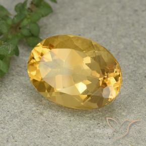 9,17 ctw natürlicher Mittelgold Citrin, Oval, VVS-VS