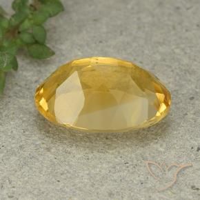 9,17 ctw natürlicher Mittelgold Citrin, Oval, VVS-VS