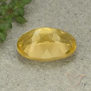 9,17 ctw natürlicher Mittelgold Citrin, Oval, VVS-VS