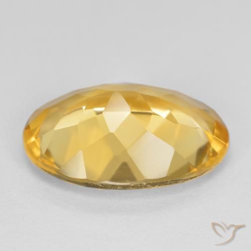9,17 ctw natürlicher Mittelgold Citrin, Oval, VVS-VS