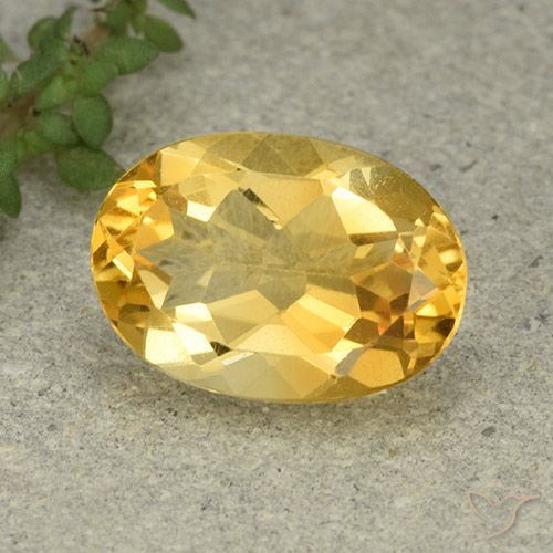 5.04ct Natürlicher Mittleres Gold Citrin, Oval, VVS-VS